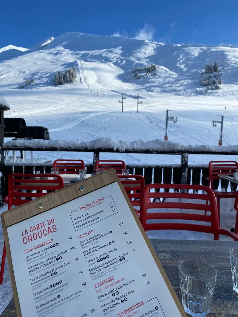 Menu Design Le Choucas
