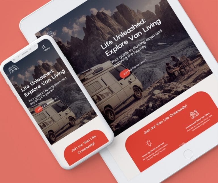 Van Life Web Design Site Internet