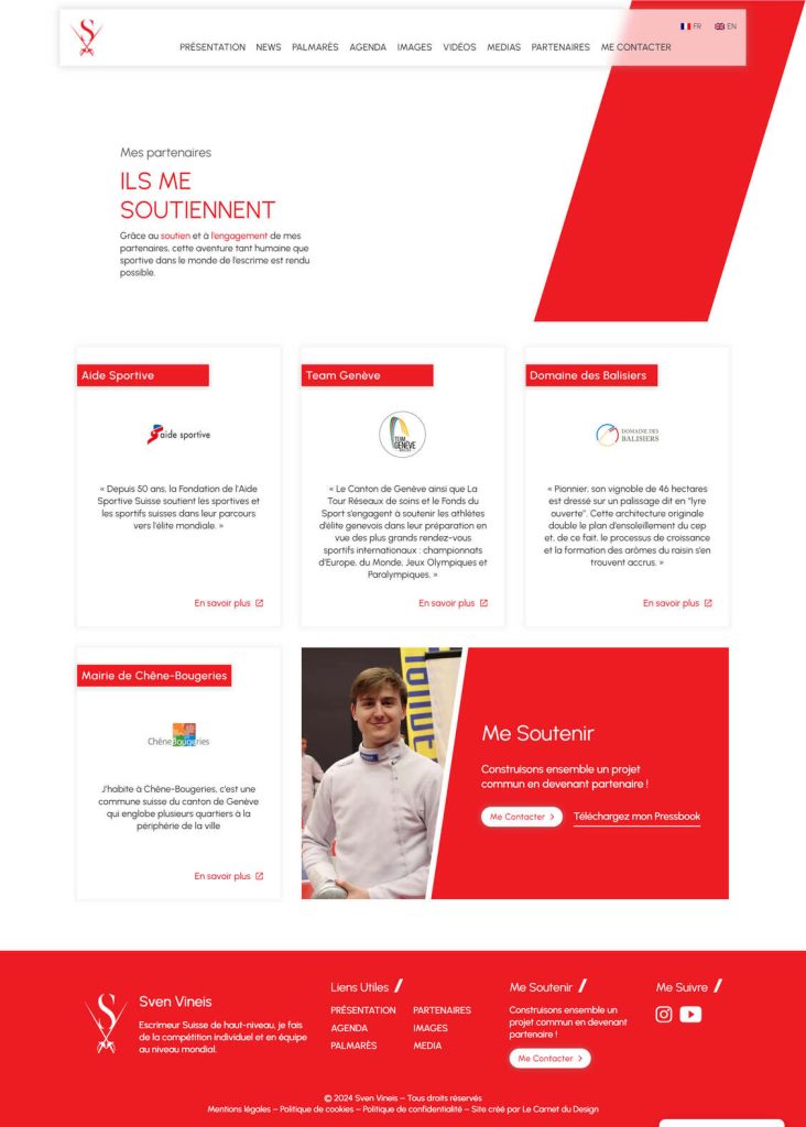 Web Design Partenaires Vineis